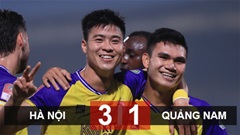 Kết quả CLB Hà Nội 3-1 Quảng Nam: Thắng sớm, bàn gỡ và thẻ đỏ